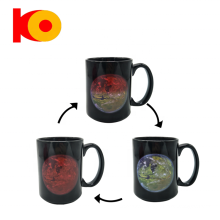 Round shape sublimation color changing coffee mug wholesale